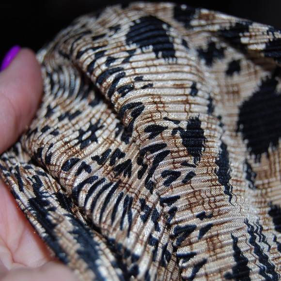 Vintage Animal Print pleated skirt - Picture 4 of 4